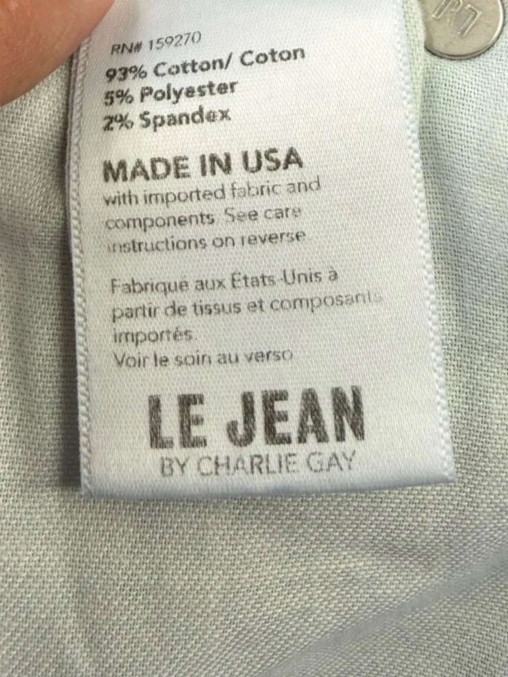Le Jean Stella Crop Flare Jeans Size 29